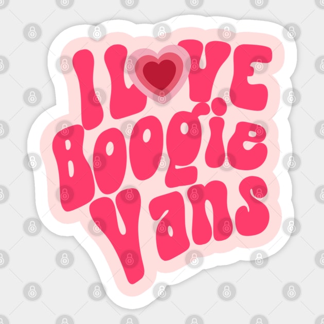 Boogie Love (Pink) Sticker by NextGenVanner